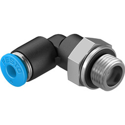 NEW! FESTO Model - QSL-1/8-6 Part#- 153046 PUSH IN L-FITTING PIPE - View #3