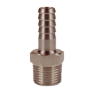 1/2 BSPT x 3/4 St/St Hex M Hose Tail