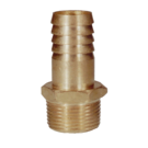 2 BSPT x 2 Brass Hex M Hose Tail