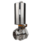 4in RJT M/F 316SS Hygienic Buterfly Valve - EPDM Seat - Air Actuated NC