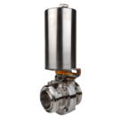 1 1/2in RJT M/M 316SS HygienicButterfly Valve - EPDM Seat - Air Actuated