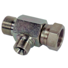 3/8 x 1/4 BSP Male Female Male Reducing Branch Hydraulic Tee Adaptor