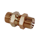 3/8 BSP Male Male Bulkhead C/W Lock Nut