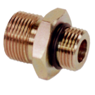 1/2 BSP x 1 1/16 UNF Male Male Hydraulic Adaptor c/w O-Ring