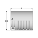 Standard 1/2" Ferrule (NS) Alfabiotech HFF-STD NSK-204 -08