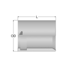 Standard 5/16" Ferrule (NS) PTFE HosesHFF-STD NSK-TF0 -05 SS304