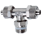 1431 Camozzi 8x6mm 1/4 BSP Swivel Male branch T