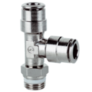 S6440 Camozzi 6mm x 1/4 BSP Swivel Male Run T