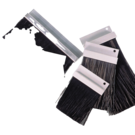 S3 43mm Straight Brush Strip 17.3mm Flange (3 Mtr)