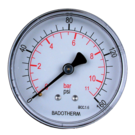 63mm Dry Gauge 0-1 Bar 1/4 BM