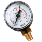 63mm Dry Gauge 0-6 Bar 1/4 LM