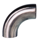 2 od Hygienic 90deg Short Bend Polished