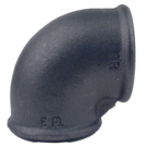 3 Black Mall 90C Elbow