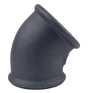 2 1/2 Black Mall 45deg Elbow
