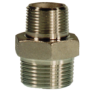 1/2-1/8 BSP 316 St/St Red Hexagon Nipple