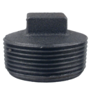 1/2 Black Mall Solid Plug