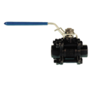 361 C/Steel 3 Piece Ball Valve 1/4