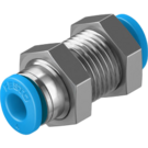 QSMS-4-100 Festo Push-in bulkhead connector (100 Pack)