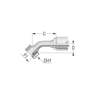 Alfacrimp 1/2" BSP 45? S Female + ORing x 1/2" HFF-AC2 FS BSP60 (O) 45 -08-08 D21 SN 27