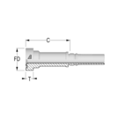 Interlock 1 1/2" SUPERCAT Flange x 1 1/4" HFF-IL FL CAT -20-24