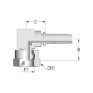 Standard 3/4" BSP 90? Compact x 3/4" HFF-STD FS BSP60 90 -12-12 D31 CR 32