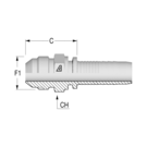 Standard 1/2" JIC Male (37? cone) x 5/16" HFF-STD M JIC-H -05-05 H14