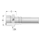 Interlock 1 3/16" ORFS Male x 3/4" HFF-IL M ORFS (O)-H -12-12 H30