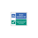 Fosse Drain Isolation Kit Sign RP 300 x 250mm