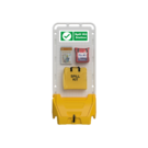 Fosse Multi Purpose Mobile Display Unit Yellow 1725 x 755 x 595mm