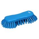 Vikan Stiff Angled Hand Scrub 200mm Blue