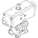 VZBA-3/8-WW-63-T-22-F0304-V4V4T-PS15-R-90-4-C Festo Ball valve actuator unit