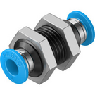 QSS-6-100 Festo Push-in bulkhead connector (100 Pack)