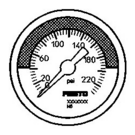 MA-40-232-R1/8-PSI-E-RG Festo Pressure gauge