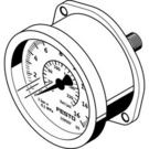 FMA-63-10-1/4-EN Festo Flanged pressure gauge
